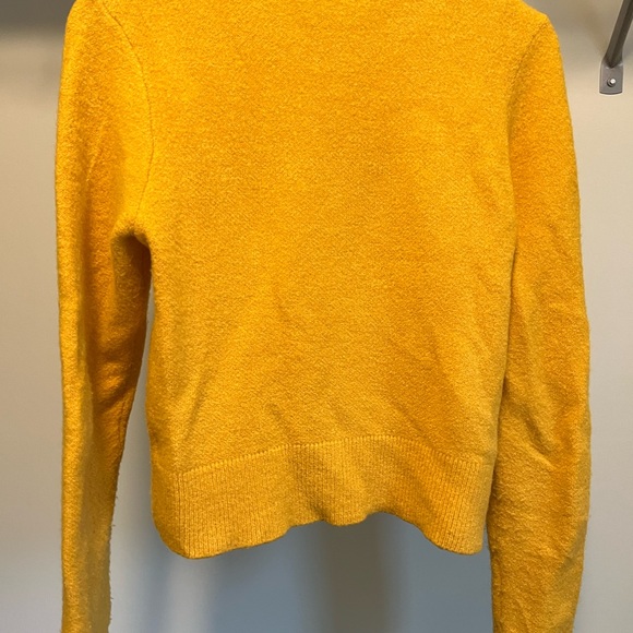 WAYF Twist Front Mustard Sweater - Picture 3 of 3